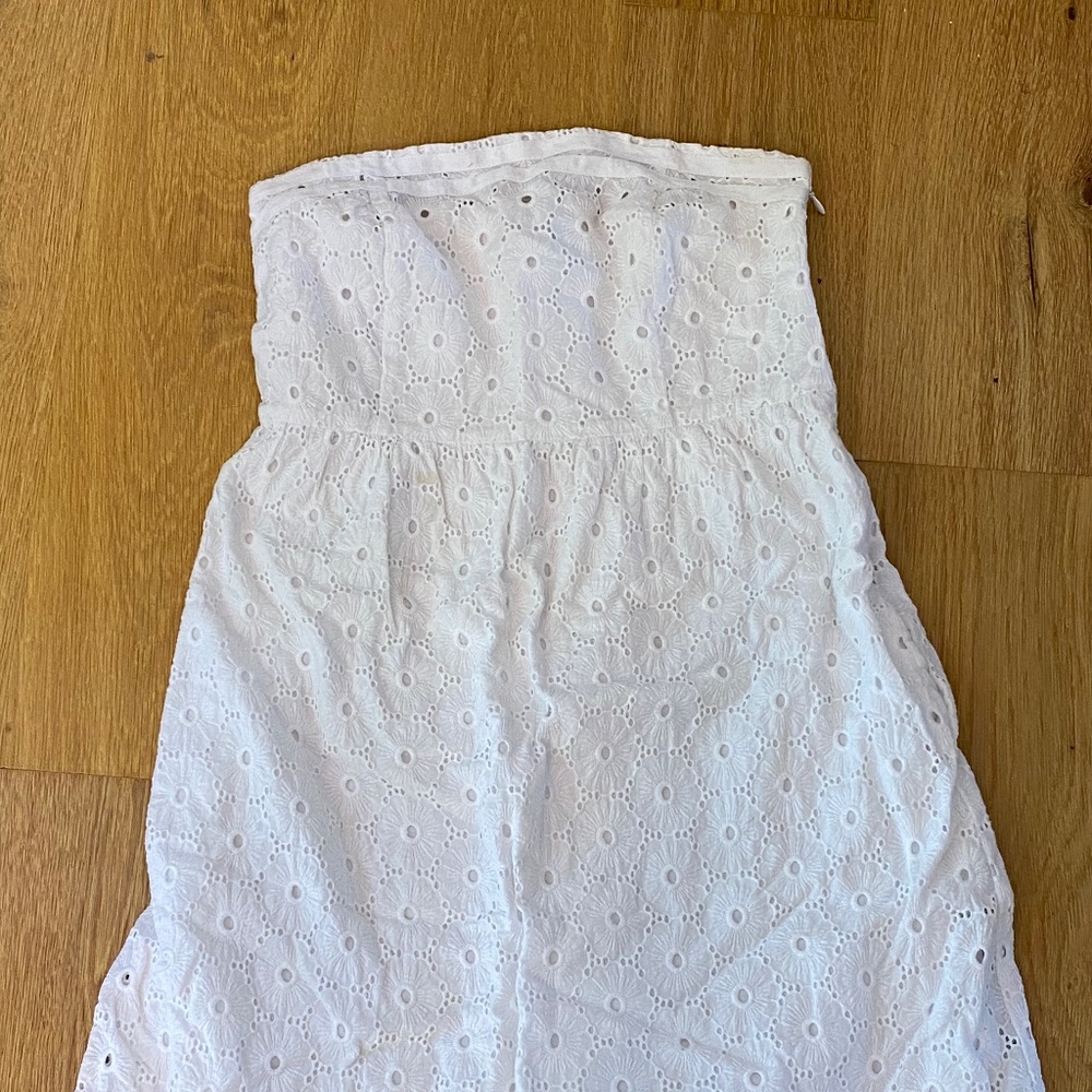 White Eyelet Cotton Sundress American Eagle